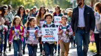 Valdosta Pinevale Elementary Walk Your Child to School